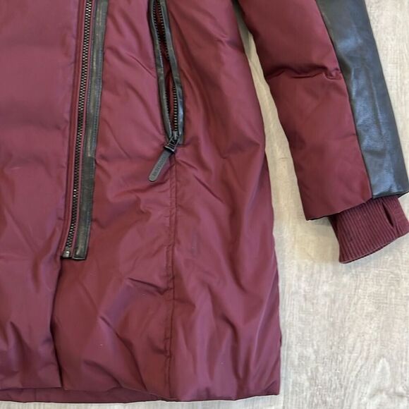 Rudsak Atelier Noir Winter Down Jacket Coat Leather *READ* - Women’s Large - Picture 2 of 16